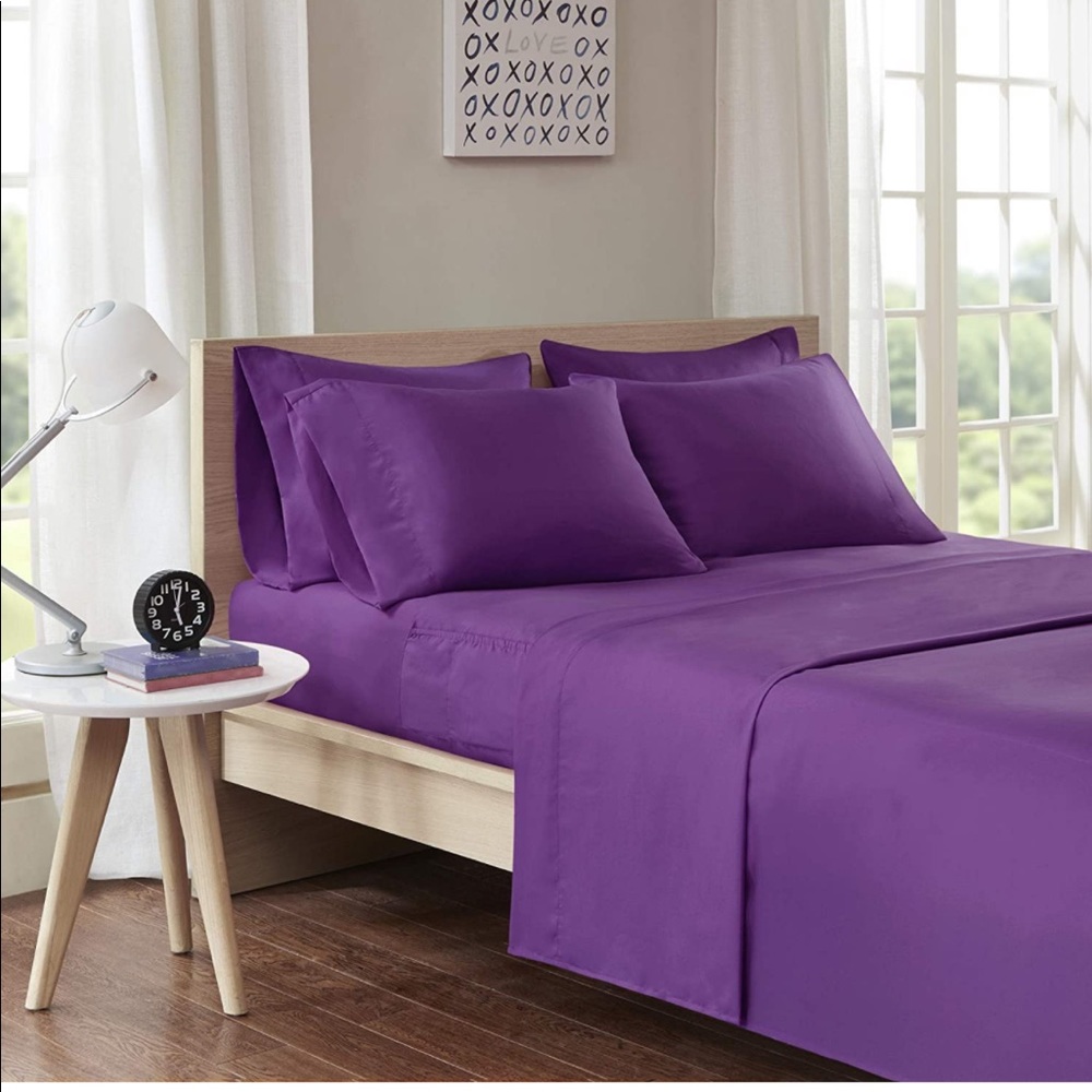 Intelligent Design Sheet Set Twin XL Purple